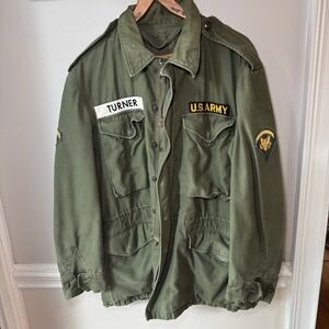 Vietnam Era US Army M65 Field‎ Jacket Sz 40 w/ USAREUR Patch & Name Turner